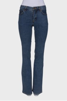 Blue palazzo jeans