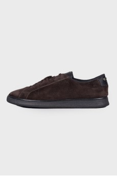Men's dark brown sneakers