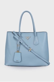 Blue bag with brand logo