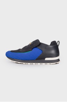 Combination sneakers with brand logo