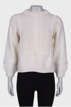 Knitted wool sweater