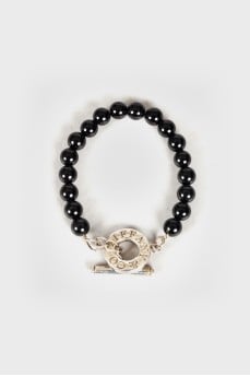 Black beads bracelet