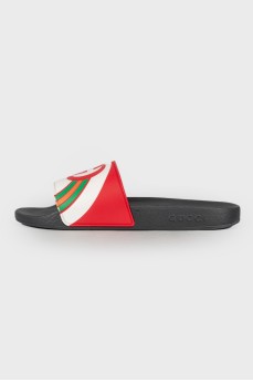 Men's slippers with brand logo