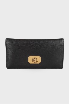 Black leather wallet