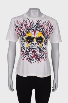 White T-shirt with print