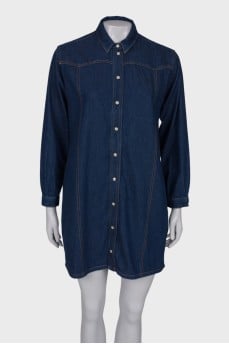 Denim shirt dress