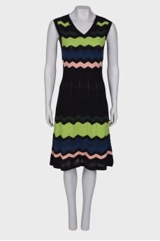 Patterned midi dress