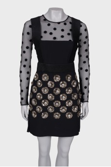 Black dress with decor