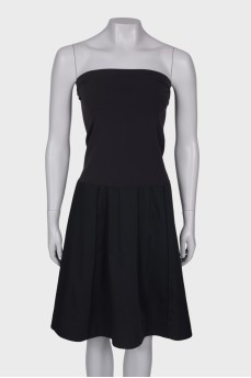 Black bandeau dress