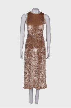 Velor maxi dress