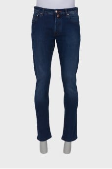 Men's dark blue jeans