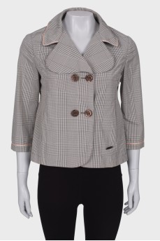 Gray plaid jacket