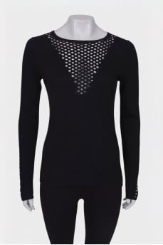 Black patterned sweater