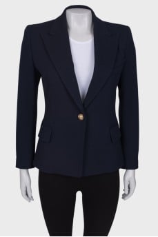 Fitted navy blue jacket