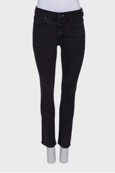 Black straight fit jeans