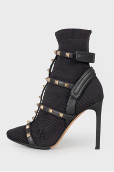 Rockstud ankle boots