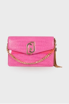 Pink embossed bag