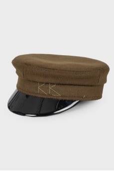Dark green cap