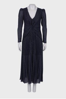 Navy blue maxi dress