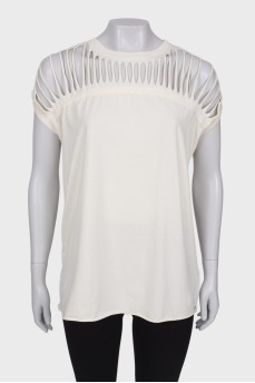 Milk coloured T-shirt