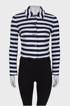 Patterned striped jacket