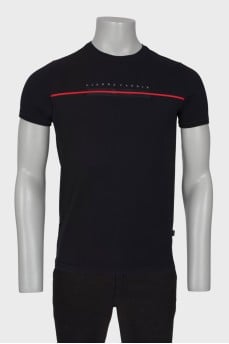 Men's T-shirt with metallic logo