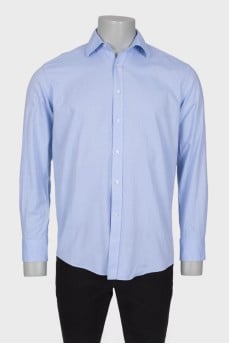 Men's classic blue shirt