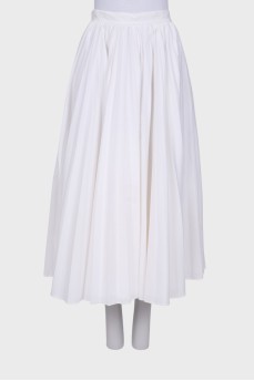 Pleated maxi skirt