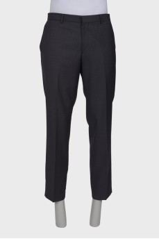 Wool dress pants for men