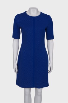 Blue dress with a striped pattern