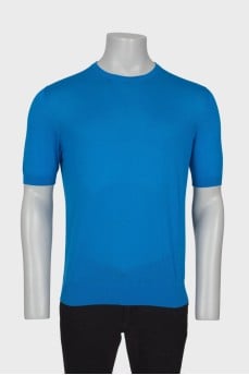 Men's blue T-shirt