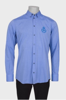 Men's shirt with embroidery on the chest