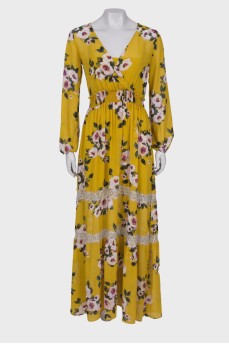 Floral print maxi dress