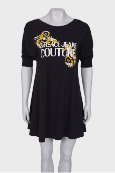 T-shirt dress with brand logo