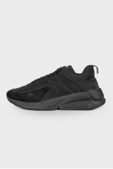 Black combo sneakers