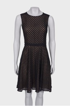 Patterned lace dress