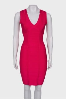 Red dress body-con shape