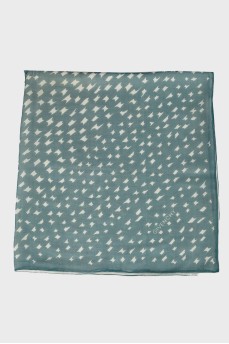 Green scarf in print