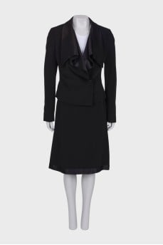 Black suit with a skirt