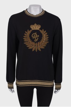 Sweatshirt with embroidered tag