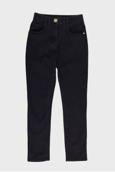 High rise black jeans