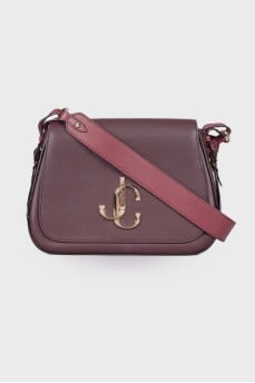 Burgundy leather bag