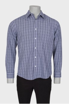 Men's plaid print shirt