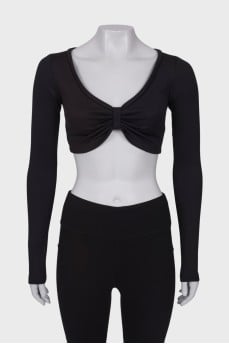 Black long sleeve top