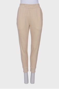 Beige sports pants
