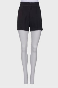 Shorts with rhinestones on the sides