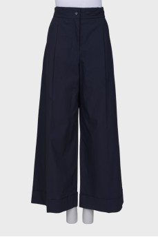 Navy blue palazzo trousers