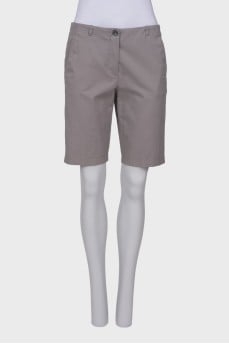 Gray straight fit shorts with tag