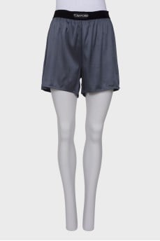 Gray loose fit shorts