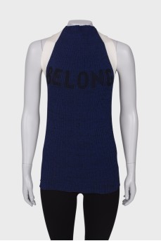 Elongated slim fit tank top
